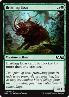 【ENG】《逆毛の猪/Bristling Boar》[M20]