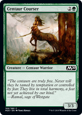 【ENG】【Foil】《ケンタウルスの狩猟者/Centaur Courser》[M20]
