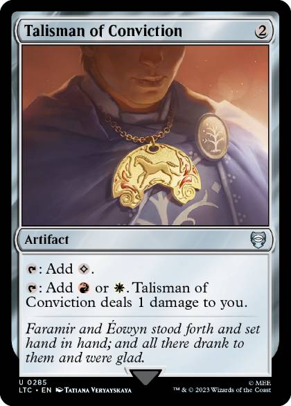 【ENG】《確信のタリスマン/Talisman of Conviction》[LTC]
