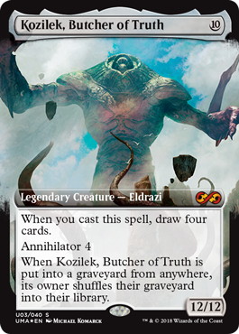 【ENG】【Foil】■拡張アート■《真実の解体者、コジレック/Kozilek, Butcher of Truth》[UMA]