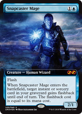【ENG】【Foil】■拡張アート■《瞬唱の魔道士/Snapcaster Mage》[UMA]