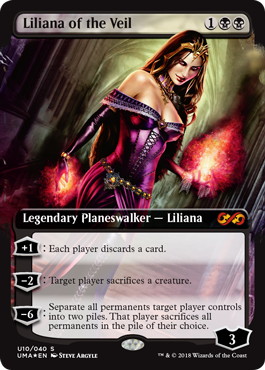 【ENG】【Foil】■拡張アート■《ヴェールのリリアナ/Liliana of the Veil》[UMA]