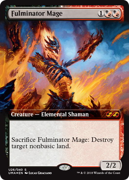 【ENG】【Foil】■拡張アート■《大爆発の魔道士/Fulminator Mage》[UMA]