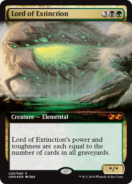 【ENG】【Foil】■拡張アート■《絶滅の王/Lord of Extinction》[UMA]