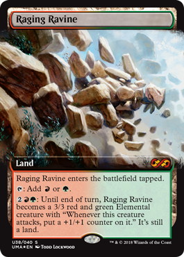 【ENG】【Foil】■拡張アート■《怒り狂う山峡/Raging Ravine》[UMA]