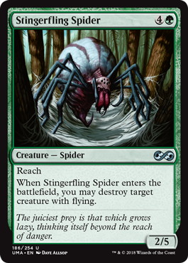 【ENG】【Foil】《棘投げの蜘蛛/Stingerfling Spider》[UMA]