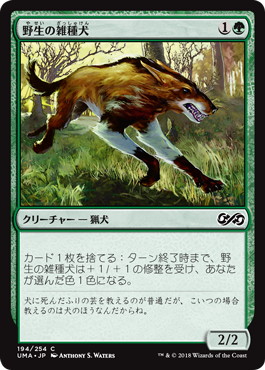 【JPN】【Foil】《野生の雑種犬/Wild Mongrel》[UMA]