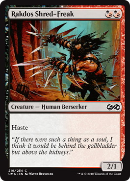 【ENG】【Foil】《ラクドスの切り刻み教徒/Rakdos Shred-Freak》[UMA]