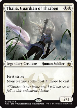 【ENG】【Foil】《スレイベンの守護者、サリア/Thalia, Guardian of Thraben》[A25]