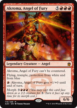 【ENG】【Foil】《憤怒の天使アクローマ/Akroma, Angel of Fury》[A25]