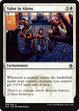 【ENG】【Foil】《アクロスでの武勇/Valor in Akros》[A25]