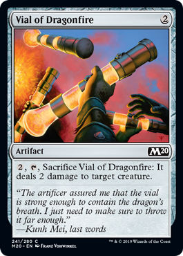 【ENG】【Foil】《龍火の薬瓶/Vial of Dragonfire》[M20]