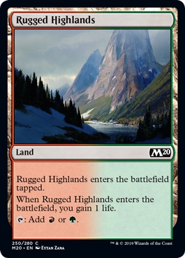 【ENG】【Foil】《岩だらけの高地/Rugged Highlands》[M20]