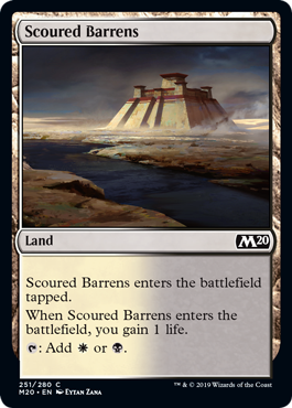 【ENG】【Foil】《磨かれたやせ地/Scoured Barrens》[M20]