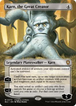 【ENG】【Foil】■ボーダーレス■《大いなる創造者、カーン/Karn, the Great Creator》[BLC]