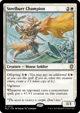 【ENG】《鋼毛玉の英雄/Steelburr Champion》[BLC]