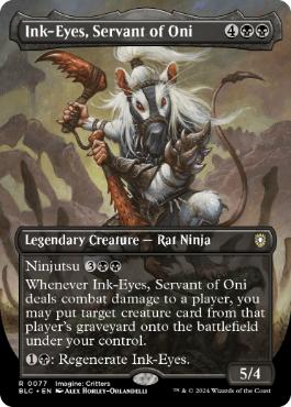 【ENG】【Foil】■ボーダーレス■《鬼の下僕、墨目/Ink-Eyes, Servant of Oni》[BLC]