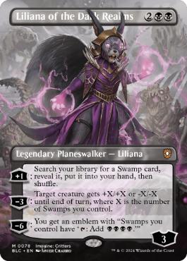 【ENG】【Foil】■ボーダーレス■《闇の領域のリリアナ/Liliana of the Dark Realms》[BLC]