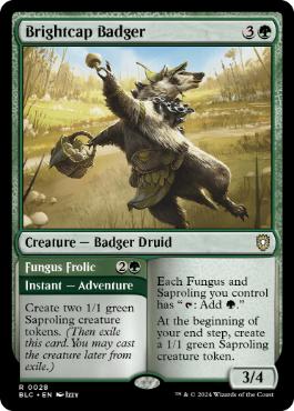 【ENG】《輝き茸のアナグマ/Brightcap Badger》[BLC]
