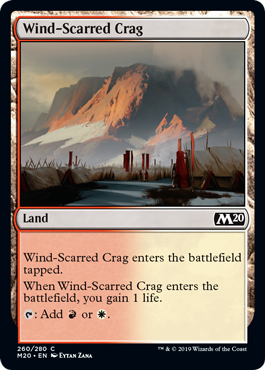 【ENG】【Foil】《風に削られた岩山/Wind-Scarred Crag》[M20]