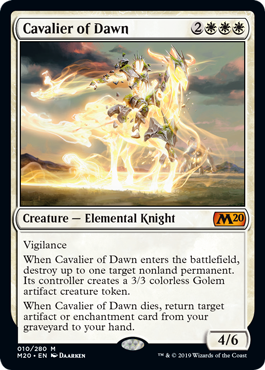 【ENG】《暁の騎兵/Cavalier of Dawn》[M20]