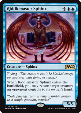 【ENG】【Foil】《謎かけ達人スフィンクス/Riddlemaster Sphinx》[M20]