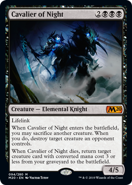 【ENG】【Foil】《夜の騎兵/Cavalier of Night》[M20]