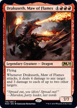 【ENG】《炎の大口、ドラクセス/Drakuseth, Maw of Flames》[M20]
