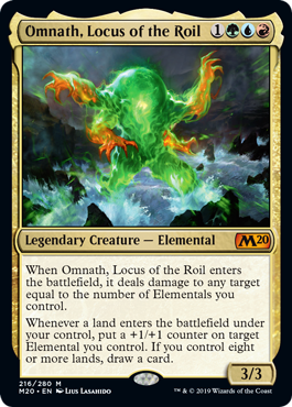 【ENG】《乱動の座、オムナス/Omnath, Locus of the Roil》[M20]