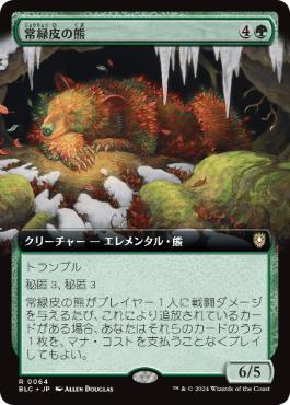 【JPN】■拡張アート■《常緑皮の熊/Evercoat Ursine》[BLC]