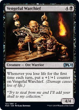 【ENG】【Foil】《復讐に燃えた戦長/Vengeful Warchief》[M20]