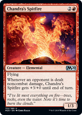 【ENG】【Foil】《チャンドラの吐火/Chandra's Spitfire》[M20]