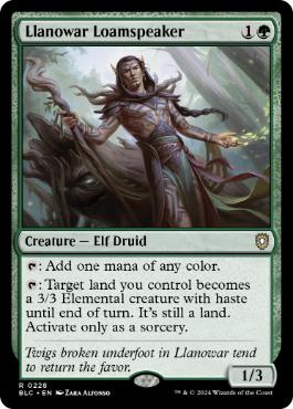 【ENG】《ラノワールの壌土語り/Llanowar Loamspeaker》[BLC]