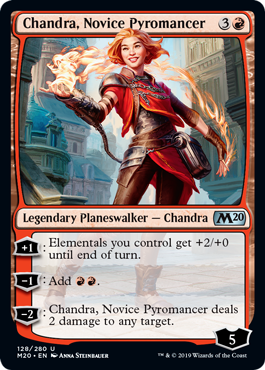 【ENG】《新米紅蓮術師、チャンドラ/Chandra, Novice Pyromancer》[M20]