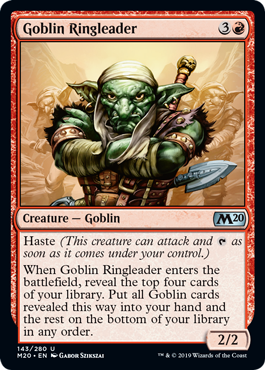 【ENG】《ゴブリンの首謀者/Goblin Ringleader》[M20]