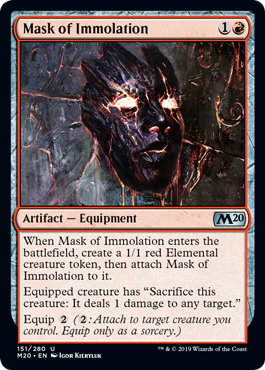 【ENG】《供犠の仮面/Mask of Immolation》[M20]