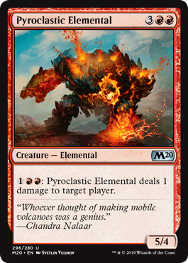 【ENG】《火砕の精霊/Pyroclastic Elemental》[M20]