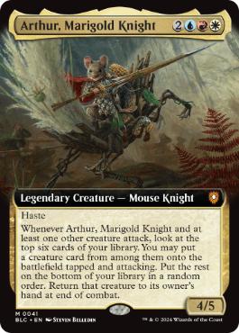 【ENG】【Foil】■拡張アート■《マリーゴールドの騎士、アーサー/Arthur, Marigold Knight》[BLC]