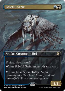 【ENG】【Foil】■ボーダーレス■《悪意の大梟/Baleful Strix》[BLC]