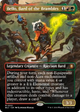 【ENG】【Foil】■ボーダーレス■《茨の吟遊詩人、ベロ/Bello, Bard of the Brambles》[BLC]