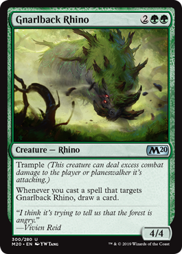 【ENG】【Foil】《節くれ背のサイ/Gnarlback Rhino》[M20]