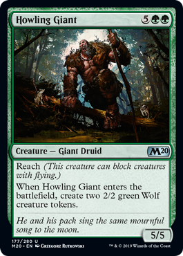 【ENG】【Foil】《吠える巨人/Howling Giant》[M20]