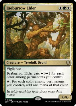 【ENG】《フェイ庄の古老/Faeburrow Elder》[BLC]