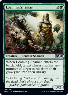 【ENG】【Foil】《土覆いのシャーマン/Loaming Shaman》[M20]