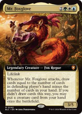 【ENG】【Foil】■拡張アート■《フォックスグローブ氏/Mr. Foxglove》[BLC]