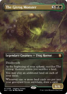 【ENG】【Foil】■ボーダーレス■《ギトラグの怪物/The Gitrog Monster》[BLC]