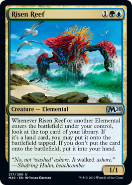 【ENG】【Foil】《発現する浅瀬/Risen Reef》[M20]
