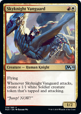 【ENG】【Foil】《空騎士の先兵/Skyknight Vanguard》[M20]
