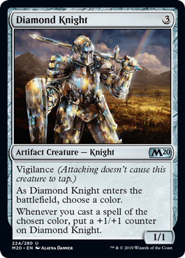 【ENG】【Foil】《ダイアモンドの騎士/Diamond Knight》[M20]