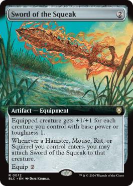 【ENG】■拡張アート■《鼠声の剣/Sword of the Squeak》[BLC]